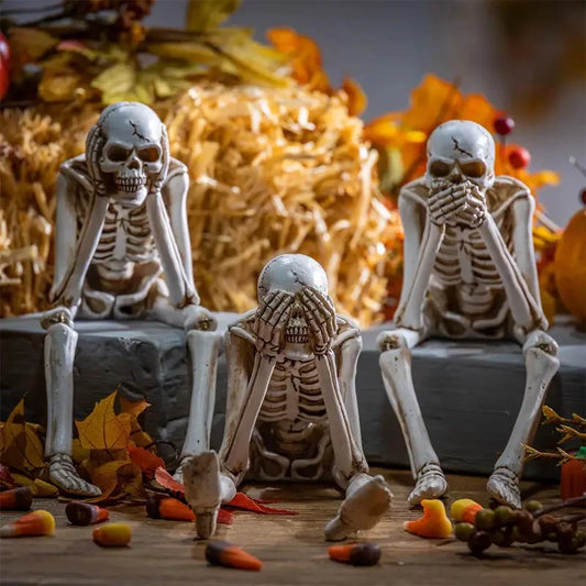 🎃💀 Halloween decoration indoor skeleton statue