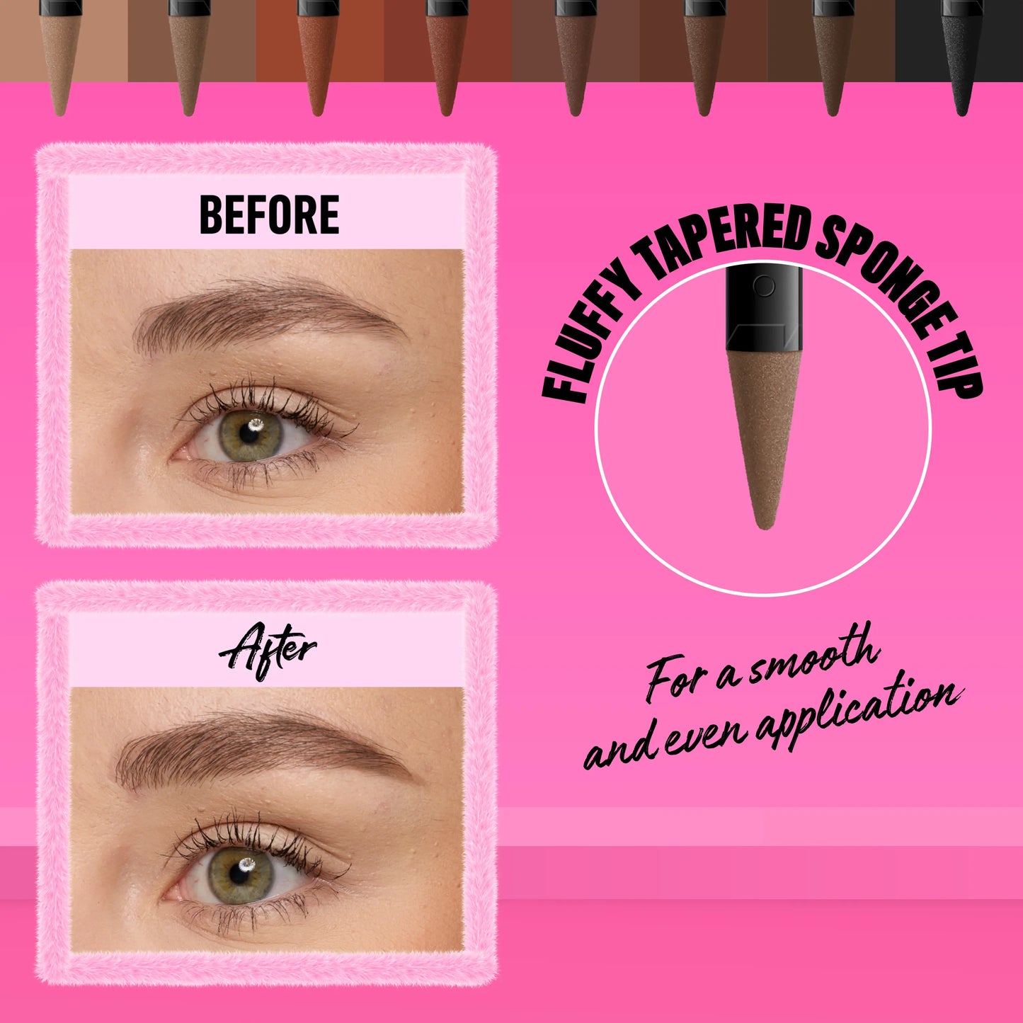 Fluff & Snatch Brow Powder Pen, 24H Wear, Cream To Powder Eyebrow, Transfer-Resistant Formula - image 4