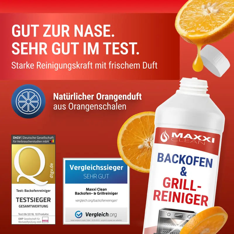 Maxxi Clean Backofen & Grillreiniger Gel 750ml Stark Fettlöser Ohne Schrubben - image 5