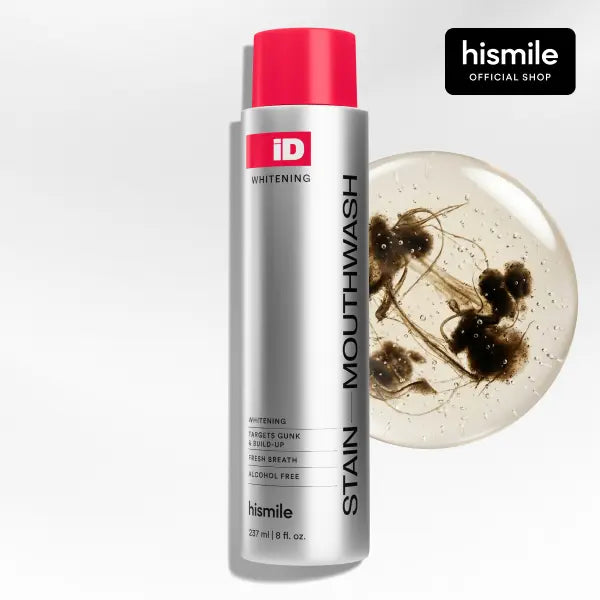Hismile iD Stain Whitening Mouthwash – Daily Whitening Maintenance & Fresh Breath (237 mL)