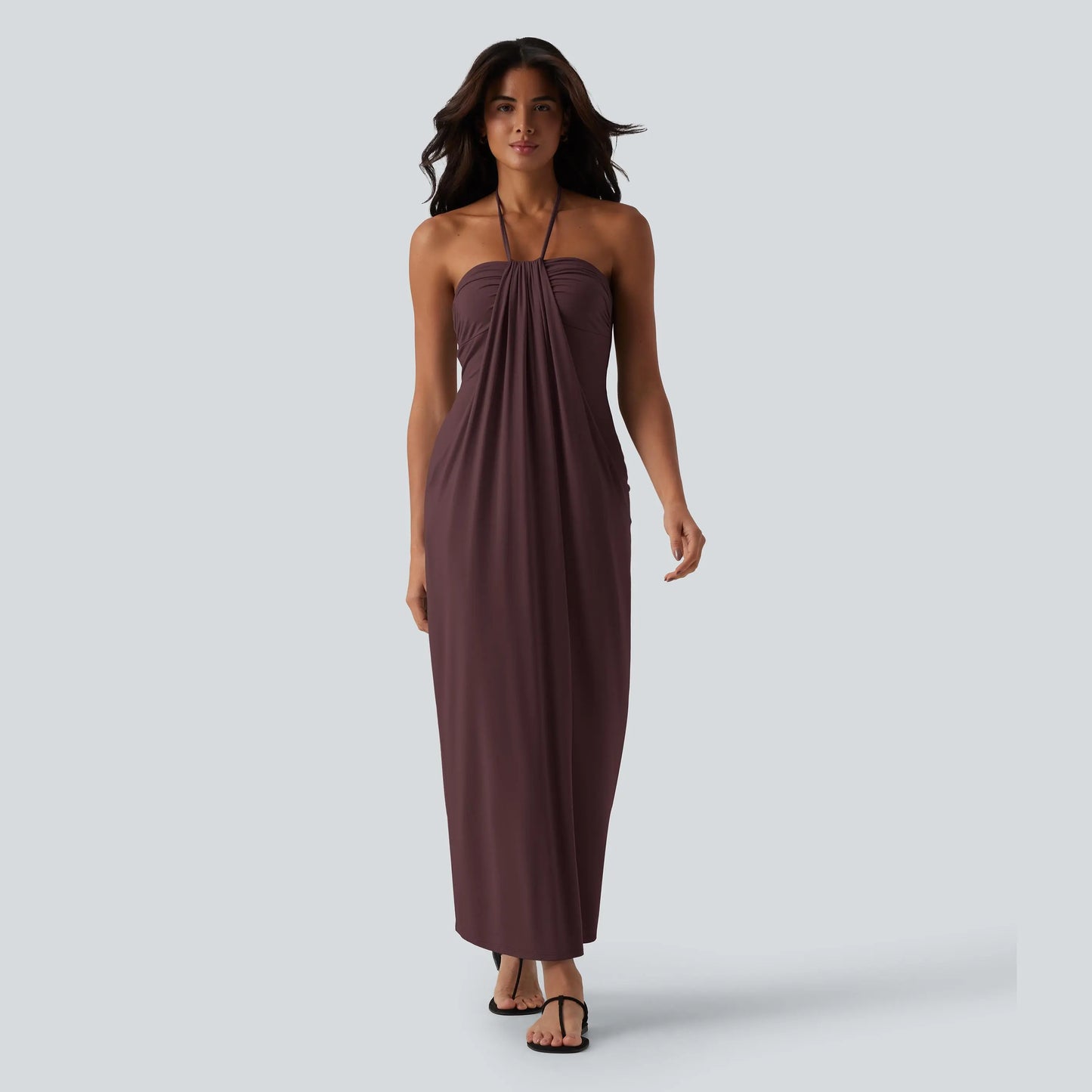 Halara Halter Tie Back Maxi Dress with Pockets - image 7