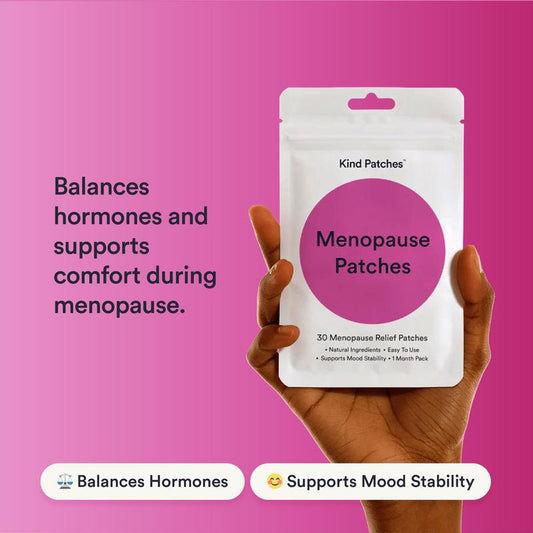 Kind Patches, Menopause Patches, 30 Menopause Relief Patches: Natural Ingredients