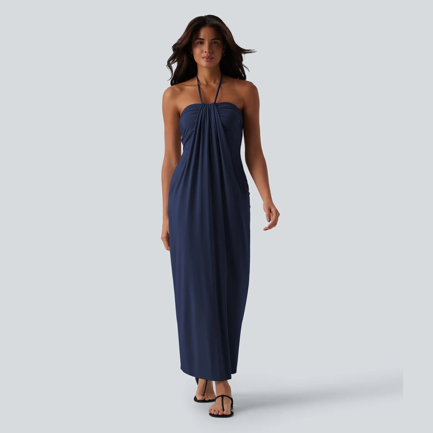 Halara Halter Tie Back Maxi Dress with Pockets - image 10