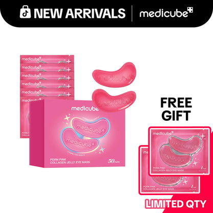 [NEW] [medicube] PDRN Pink Collagen Jelly Eye Mask | Hydrogel Eye Patches with PDRN, Collagen, NAD | Refreshing for Puffy, Tired Eyes | Firming for Look of Wrinkles, Fine Lines | Korean Skincare (6/28/50 Pairs) - image 3