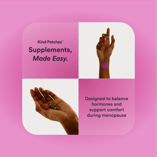 Kind Patches, Menopause Patches, 30 Menopause Relief Patches: Natural Ingredients