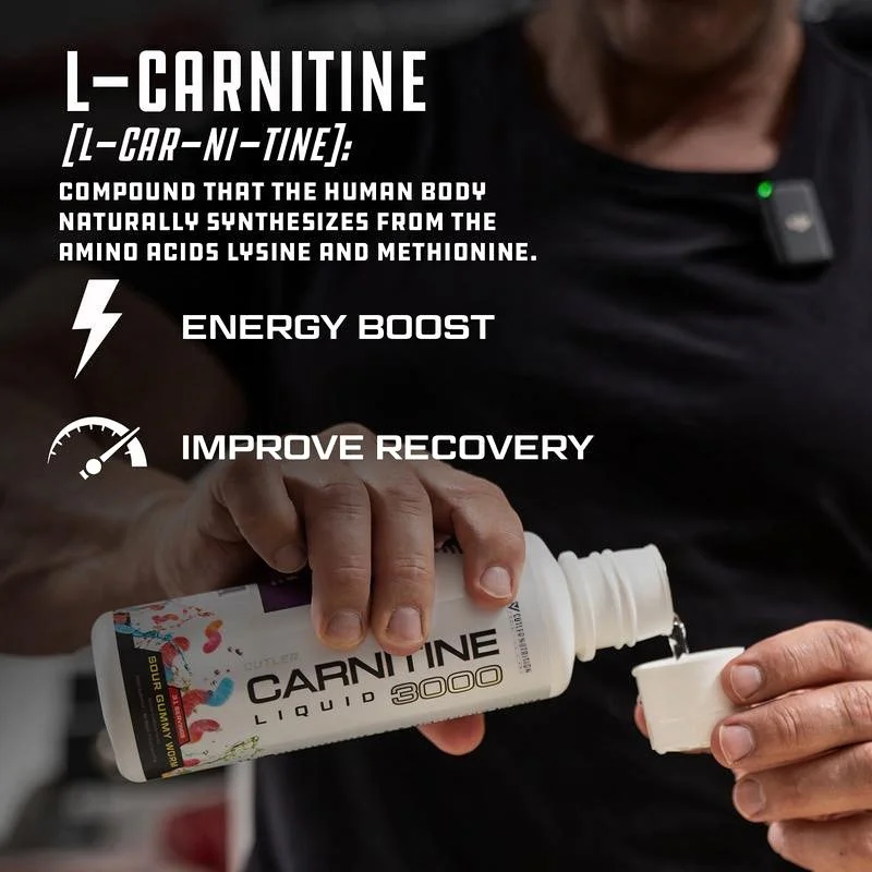 100% Effective & Made In The USA Cutler Nutrition Liquid Carnitine 3000 Contains Carnitine, Acetyl L Carnitine, L Carnitine Tartrate for Energy with B Vitamins
