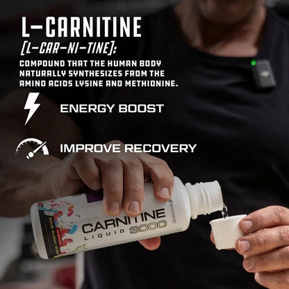 100% Effective & Made In The USA Cutler Nutrition Liquid Carnitine 3000 Contains Carnitine, Acetyl L Carnitine, L Carnitine Tartrate for Energy with B Vitamins