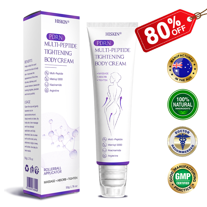 HISKIN® PDRN Multi-Peptide Massaging Body Roller Cream- Anti-aging, Hydrating, Skin Firming & Lifting, Skin Repair, Even Tone, Acne and Dark Spot Treatment, Wart and Mole Removal, and Psoriasis Relief.