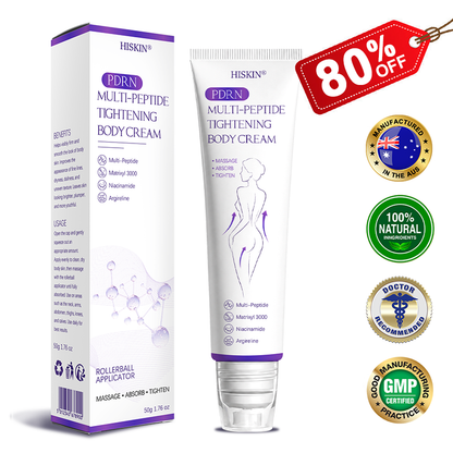 HISKIN® PDRN Multi-Peptide Massaging Body Roller Cream- Anti-aging, Hydrating, Skin Firming & Lifting, Skin Repair, Even Tone, Acne and Dark Spot Treatment, Wart and Mole Removal, and Psoriasis Relief.