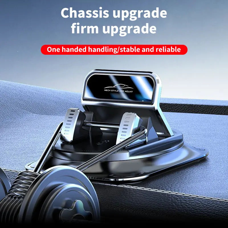 Car phone holder 360 degree rotation, suitablefor car navigation in-car dashboard, horizontaland vertica screen adjustment angle,suctioncup fixed non-slip mobile phone holdersuitable for iPhone and Android - image 1