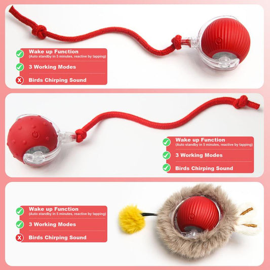 🔥Last Week Clearance Sale 49% OFF🐾Automatic Interactive Pet Toys Ball🎁BUY MORE FREE MORE