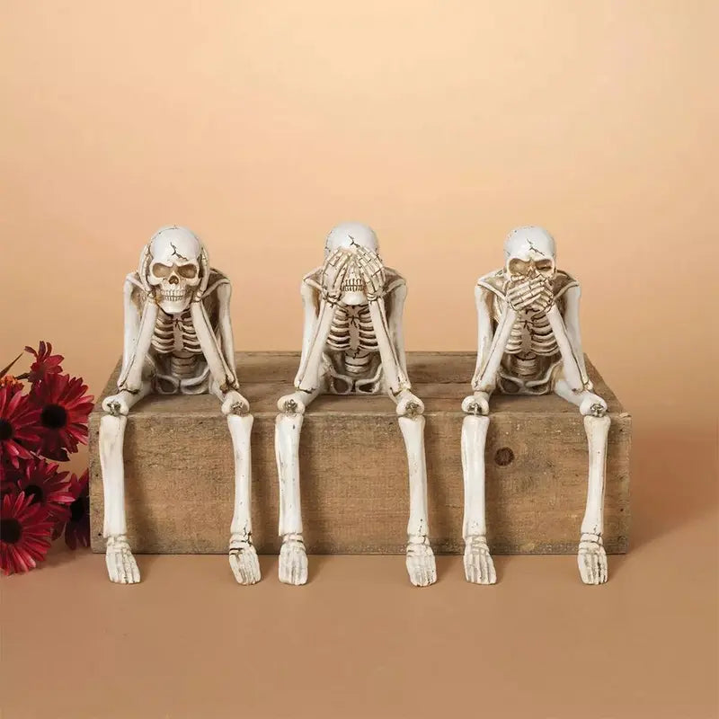 🎃💀 Halloween decoration indoor skeleton statue