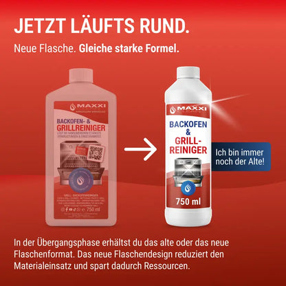 Maxxi Clean Backofen & Grillreiniger Gel 750ml Stark Fettlöser Ohne Schrubben - image 2