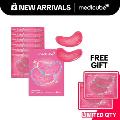 [NEW] [medicube] PDRN Pink Collagen Jelly Eye Mask | Hydrogel Eye Patches with PDRN, Collagen, NAD | Refreshing for Puffy, Tired Eyes | Firming for Look of Wrinkles, Fine Lines | Korean Skincare (6/28/50 Pairs) - image 1
