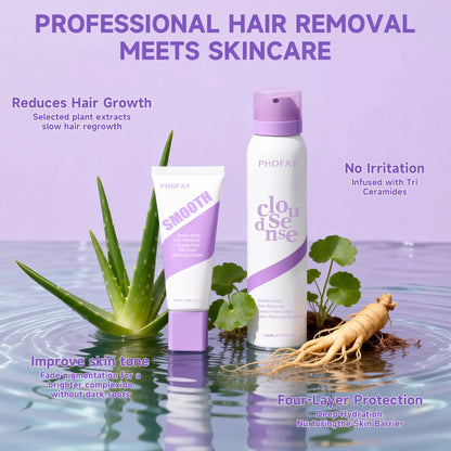 Bikini Pain-Free Hair Removal Cream for Sensitive Skin, Hypoallergenic Formula-Gentle & Fast-Acting Depilatory with Citrus Scent, Aloe & Hyaluronic Acid for Soothing Care, Suitable for Men & Women - image 5