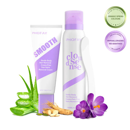 Bikini Pain-Free Hair Removal Cream for Sensitive Skin, Hypoallergenic Formula-Gentle & Fast-Acting Depilatory with Citrus Scent, Aloe & Hyaluronic Acid for Soothing Care, Suitable for Men & Women - image 4