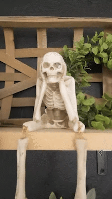 🎃💀 Halloween decoration indoor skeleton statue