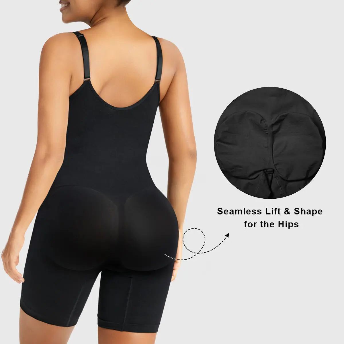 SHAPERX Shapewear for Women Tummy Control Bodysuits Zip-Up Comfort Ultra Stretch Fabric Customizable Fit Breathable Mesh Design Comfortable Fit - image 14