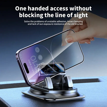 Car phone holder 360 degree rotation, suitablefor car navigation in-car dashboard, horizontaland vertica screen adjustment angle,suctioncup fixed non-slip mobile phone holdersuitable for iPhone and Android - image 5