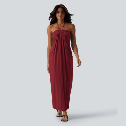 Halara Halter Tie Back Maxi Dress with Pockets - image 6