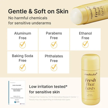 Korean Brightening Deodorant Balm – Long-Lasting Fresh Scent & Underarm Care