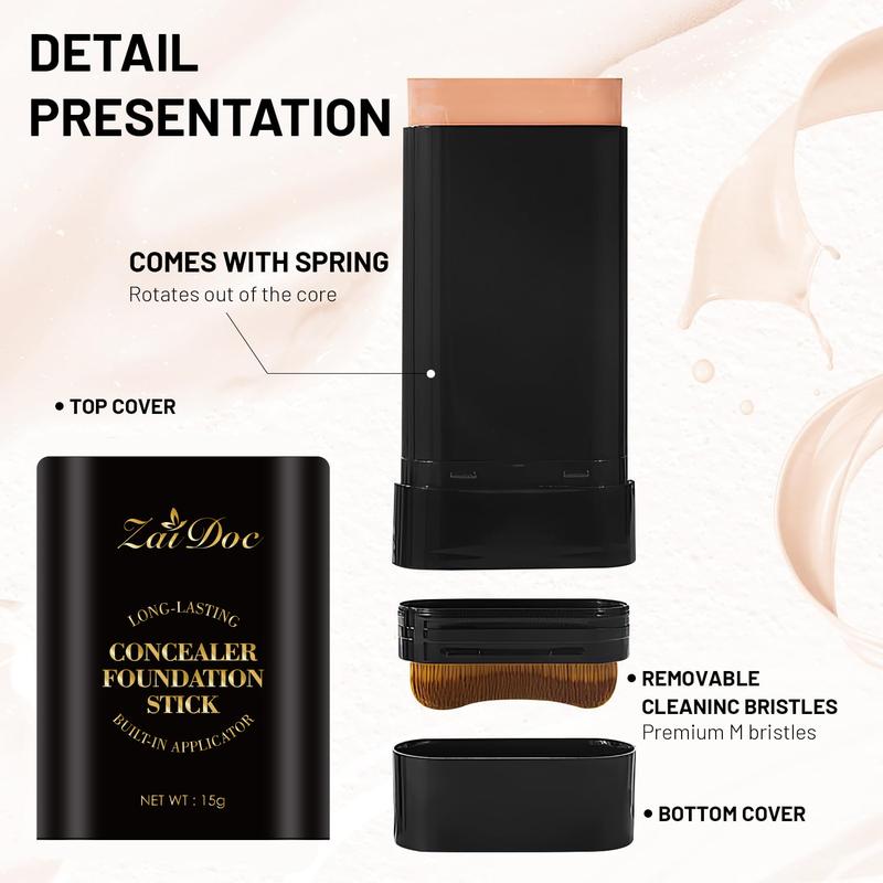 🔥Last Day Promotion 30% OFF✨ Concealer Stick Double-Ended Brush