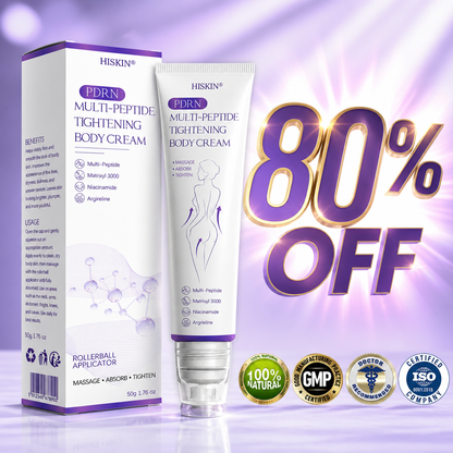 HISKIN® PDRN Multi-Peptide Massaging Body Roller Cream- Anti-aging, Hydrating, Skin Firming & Lifting, Skin Repair, Even Tone, Acne and Dark Spot Treatment, Wart and Mole Removal, and Psoriasis Relief.
