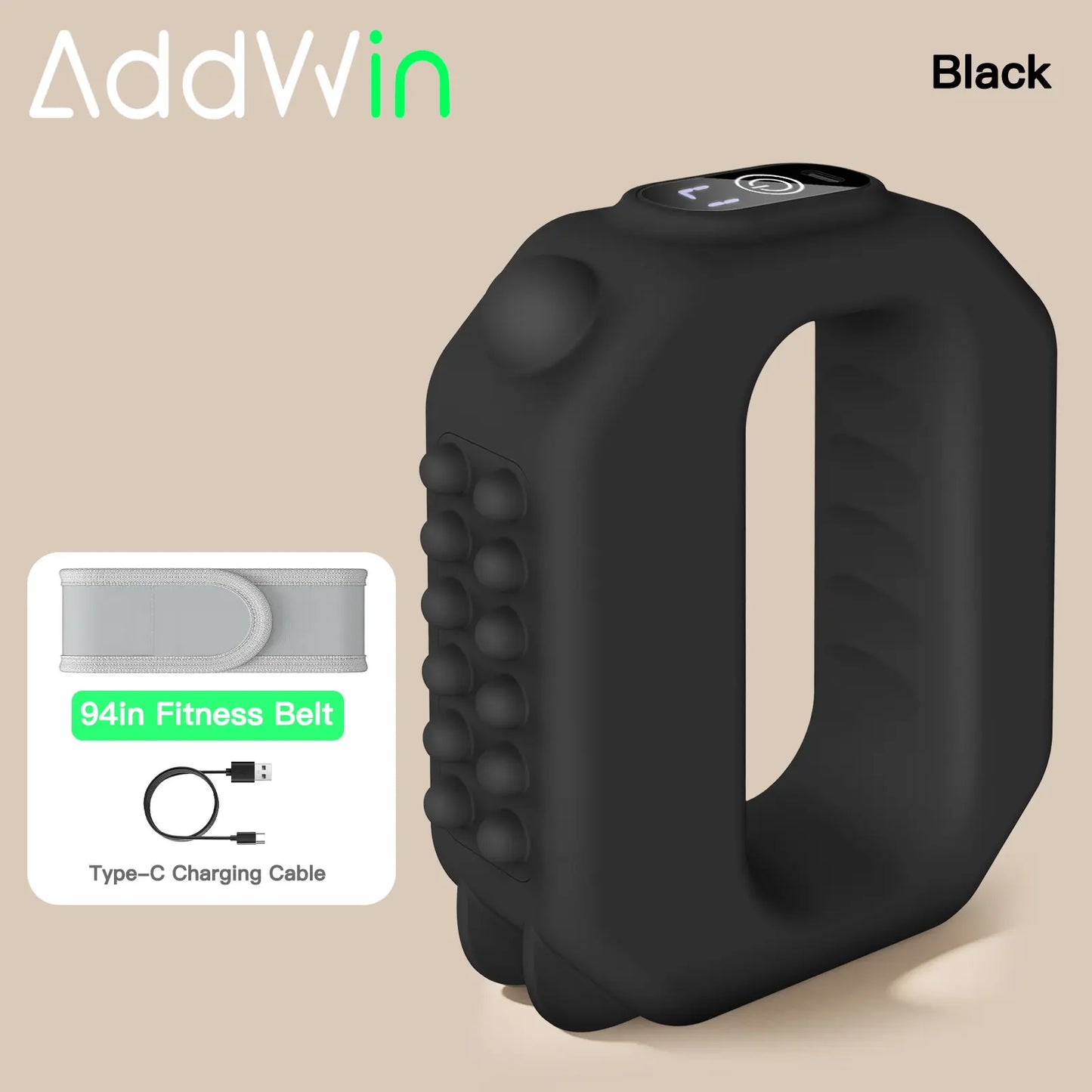 ADDWIN 2026 New Fascia Ring R10 Mini Muscle Recovery Fascia Device upgraded adjustable strap fits Up to 55in waist, Cordless Rechargeable, Designed for Waist & Back Muscle Recovery portable massager parents gift summervibes - image 2