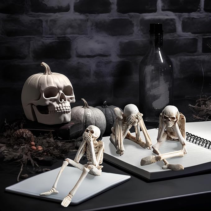🎃💀 Halloween decoration indoor skeleton statue