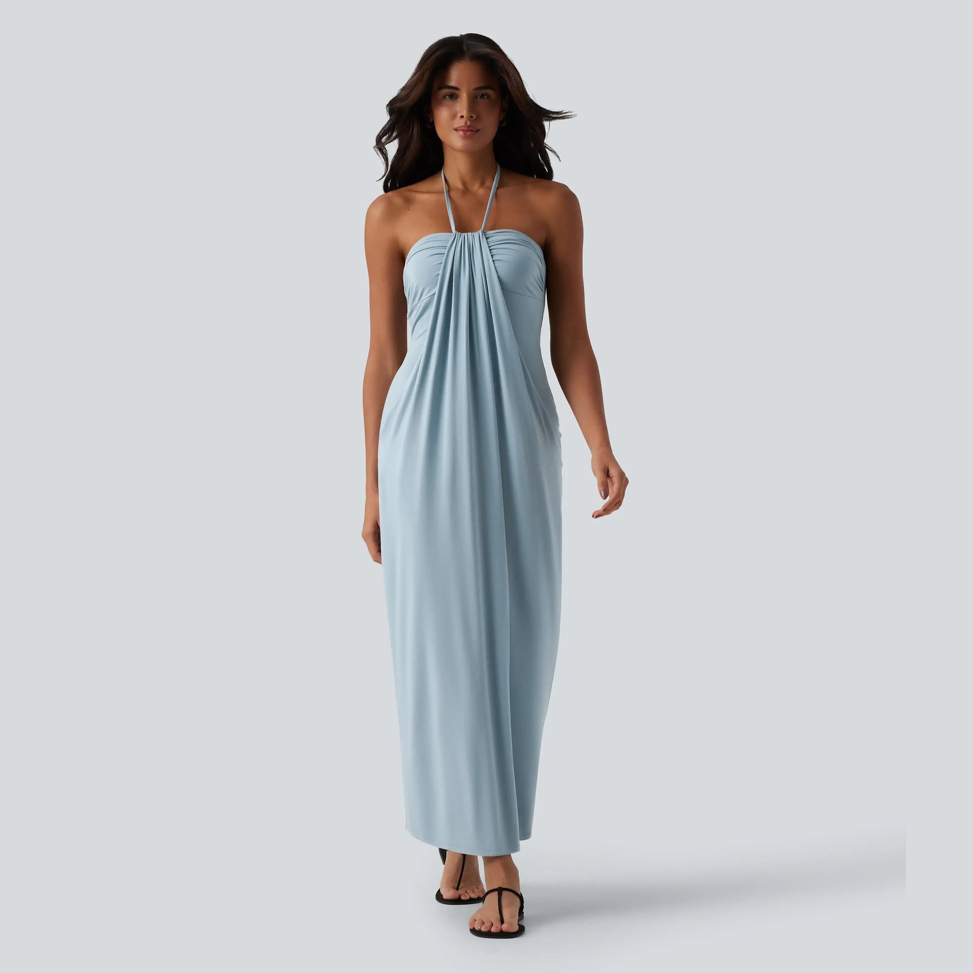 Halara Halter Tie Back Maxi Dress with Pockets - image 20