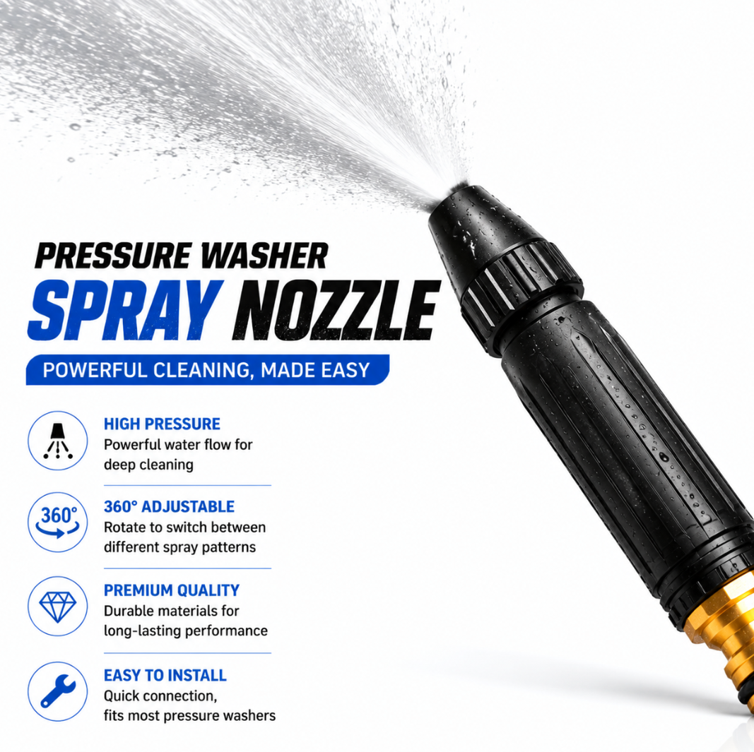 💦✨ Powerful Spray Nozzle For Deep Cleaning