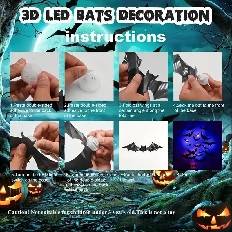 ☠️Bat Light Design LED🦇Home Party Festival Halloween🎃