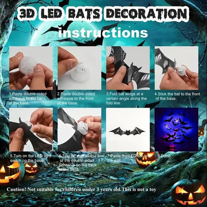 ☠️Bat Light Design LED🦇Home Party Festival Halloween🎃