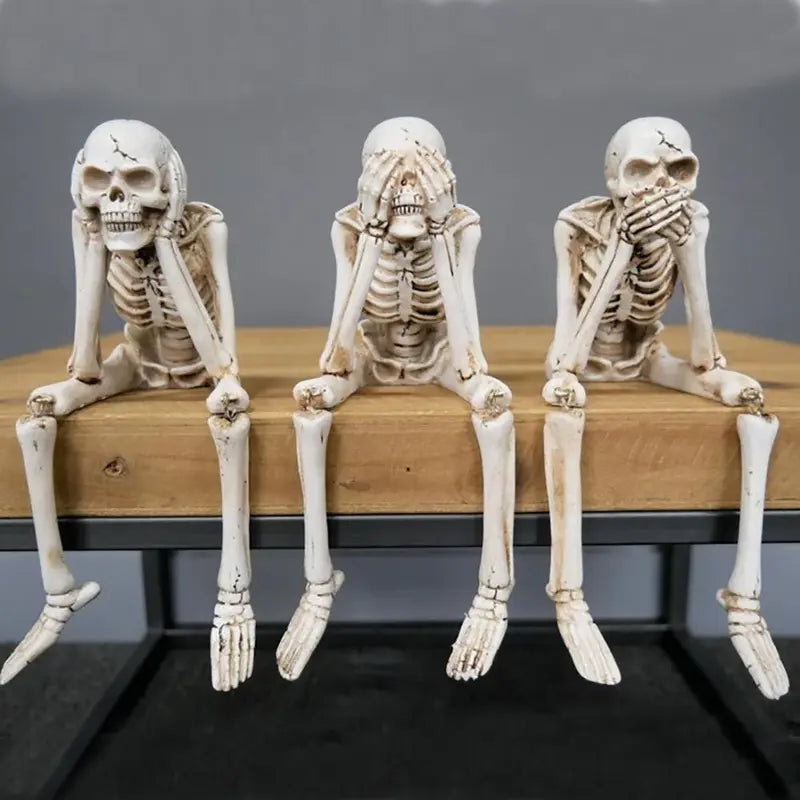 🎃💀 Halloween decoration indoor skeleton statue