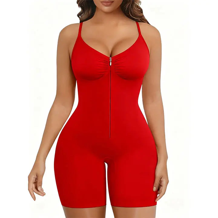 SHAPERX Shapewear for Women Tummy Control Bodysuits Zip-Up Comfort Ultra Stretch Fabric Customizable Fit Breathable Mesh Design Comfortable Fit - image 10