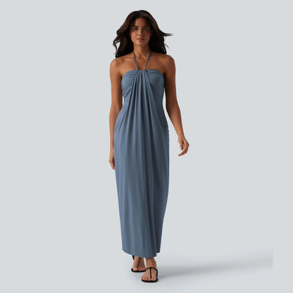 Halara Halter Tie Back Maxi Dress with Pockets - image 8