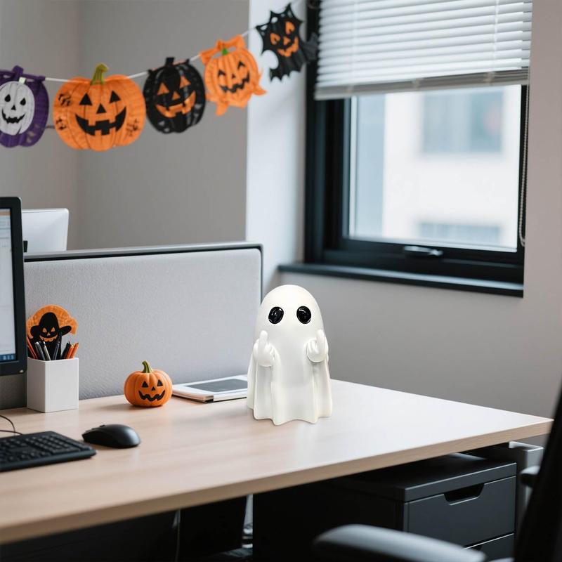 👻 Spooky Resin Middle Finger Ghost Statue☠️