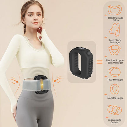2026 New Fascia Ring R10 Mini Muscle Recovery Fascia Device upgraded adjustable strap fits Up to 55in waist, Cordless Rechargeable, Designed for Waist & Back Muscle Recovery portable massager parents gift summervibes - image 3
