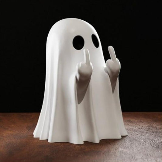 👻 Spooky Resin Middle Finger Ghost Statue☠️