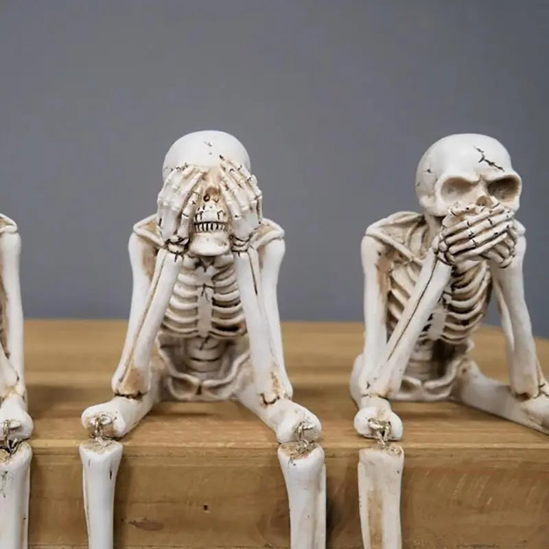 🎃💀 Halloween decoration indoor skeleton statue