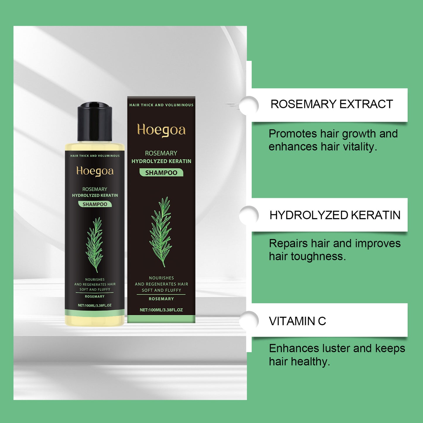 Organic Rosemary Hair Growth Shampoo -hz