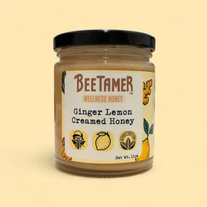 BeeTamer's Coconut Raw Creamed Honey - Health and Wellness Sweet, Natural unfiltered honey Flavor Healthy