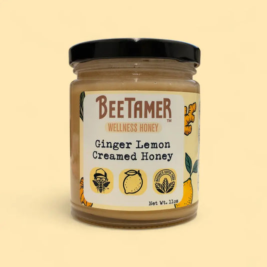 BeeTamer's Coconut Raw Creamed Honey - Health and Wellness Sweet, Natural unfiltered honey Flavor Healthy