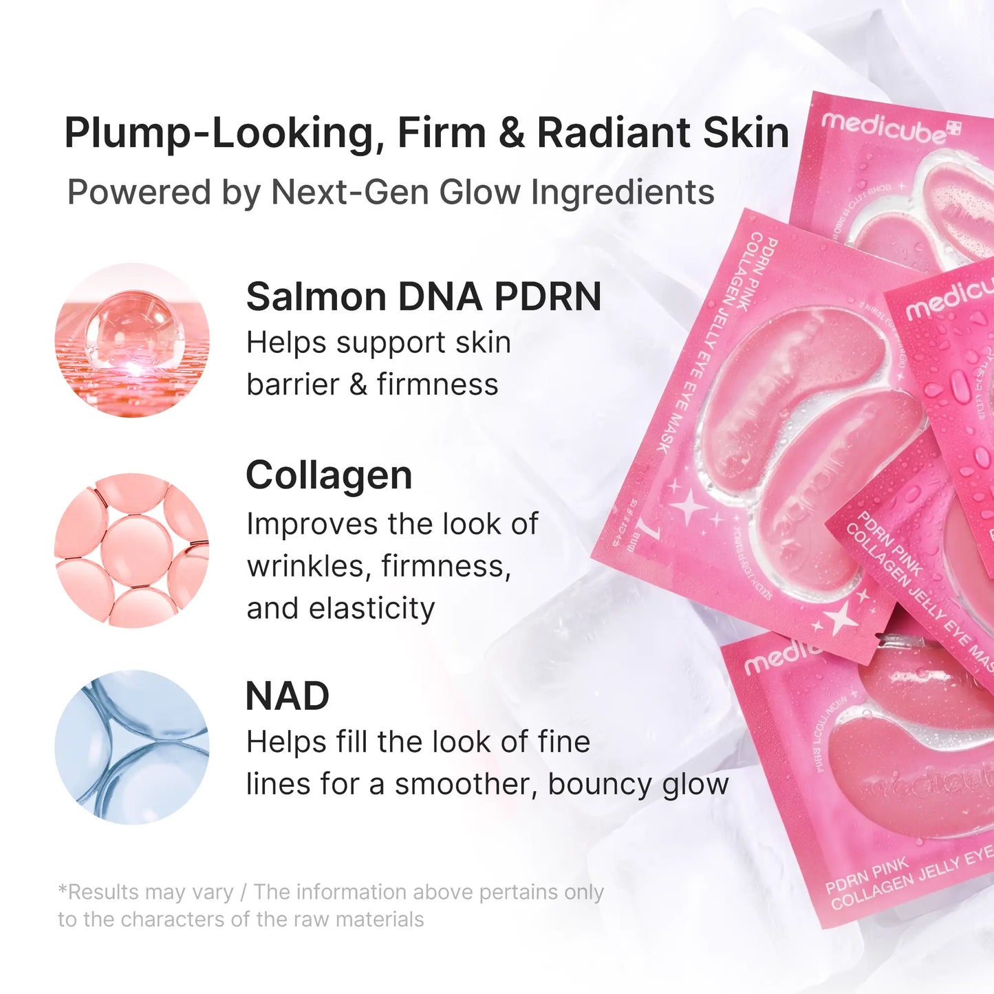 [NEW] [medicube] PDRN Pink Collagen Jelly Eye Mask | Hydrogel Eye Patches with PDRN, Collagen, NAD | Refreshing for Puffy, Tired Eyes | Firming for Look of Wrinkles, Fine Lines | Korean Skincare (6/28/50 Pairs) - image 6