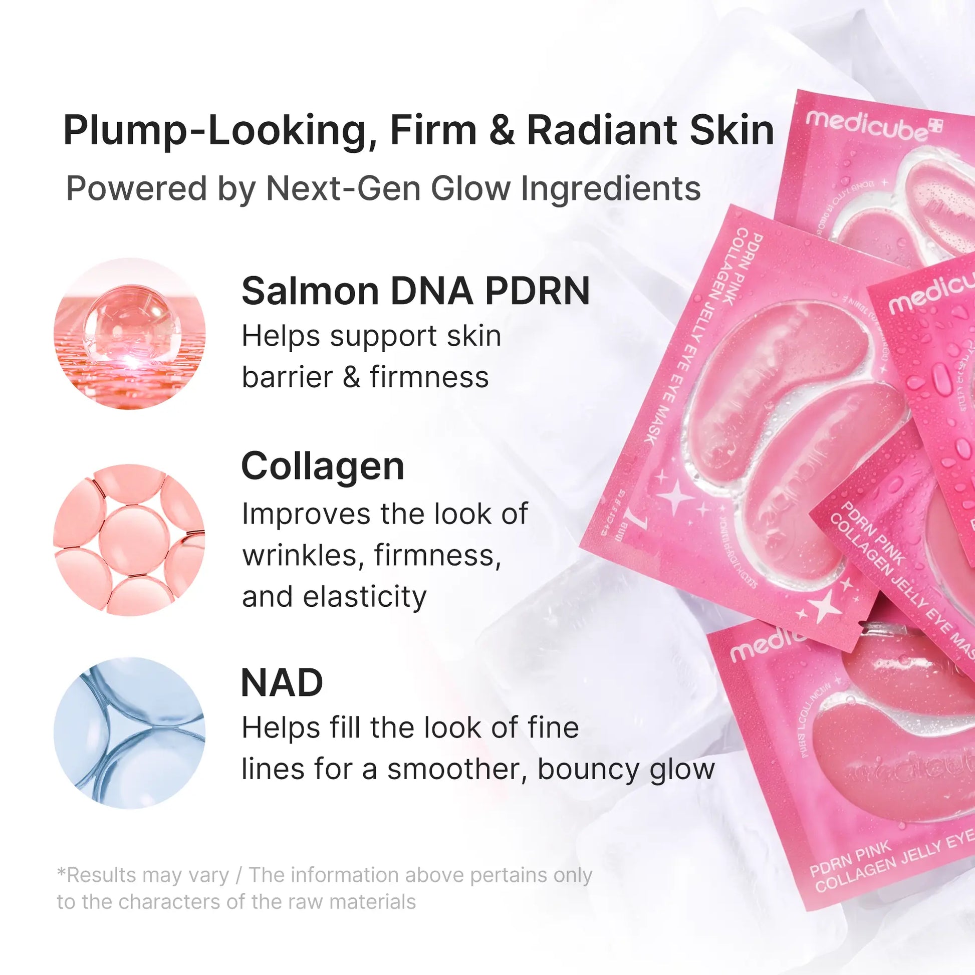 [NEW] [medicube] PDRN Pink Collagen Jelly Eye Mask | Hydrogel Eye Patches with PDRN, Collagen, NAD | Refreshing for Puffy, Tired Eyes | Firming for Look of Wrinkles, Fine Lines | Korean Skincare (6/28/50 Pairs) - image 6