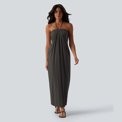 Halara Halter Tie Back Maxi Dress with Pockets - image 12