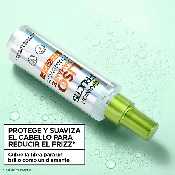 Garnier Fructis Liso Diamante: Spray Termoprotector | 72H Sin Frizz & 100H Brillo Espejo | Con Keratina & Argán (150ml) - image 4