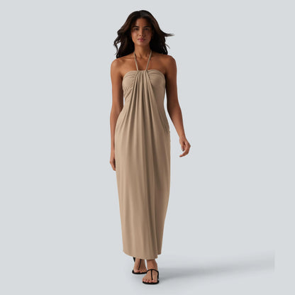 Halara Halter Tie Back Maxi Dress with Pockets - image 14