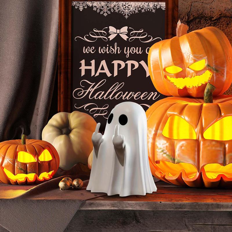 👻 Spooky Resin Middle Finger Ghost Statue☠️