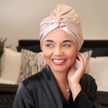 Blissy Silk Bonnet - 100% Pure Mulberry Silk - 6A Grade 22-Momme - Turban